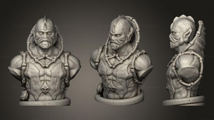 Busts of heroes and monsters (Hordak, BUSTH_1359) 3D models for cnc